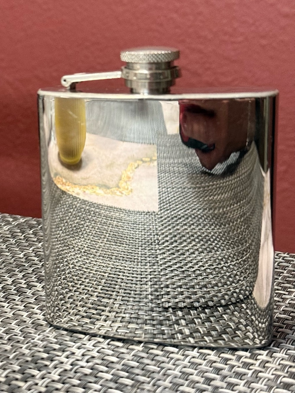 Stainless Steel Hip Flask - Shiny Silver